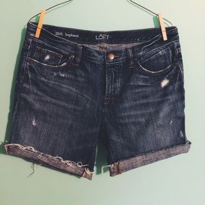 boyfriend jean shorts